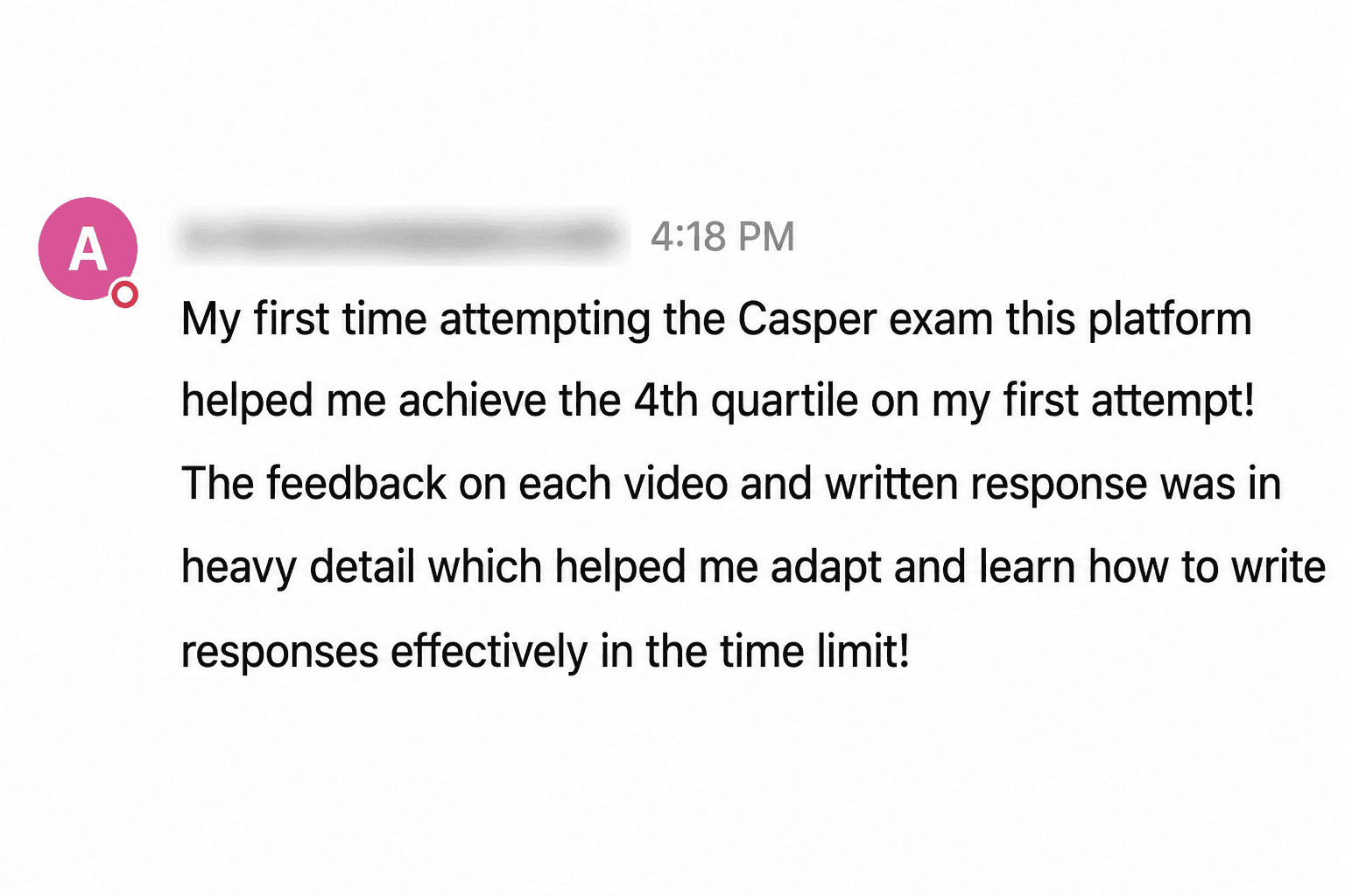 First-time CASPer applicant sharing a fourth-quartile result